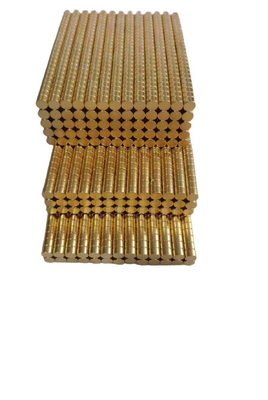 شراء N38 N50 مغناطيس نيوديميوم نادر الأرض مغناطيس دائم NdFeB طلاء ذهبي مخصص خصيصًا online manufacture