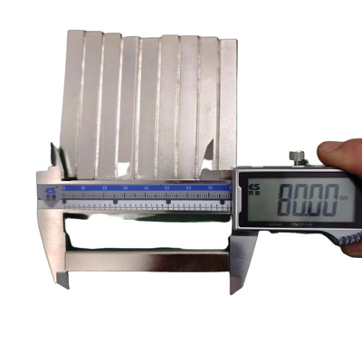 شراء مخصص مربع مستطيل N52 قوي نيوديميوم بار مغناطيس 80X10X10mm طويلة الطول متعددة الاستخدامات online manufacture